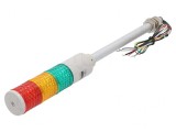 Coloană de semnalizare LED roșu/ambră/verde 24V