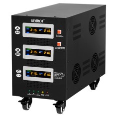Stabilizator Servomotor Trifazat 30kVA KEMOT, 30000VA, Protectie Supratensiune, Eficienta 98%, Transformator Toroidal, Display LCD SafetyGuard Surveil