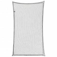 vidaXL Plasă de remorcă cu funie elastică, negru, 5x3 m, PP