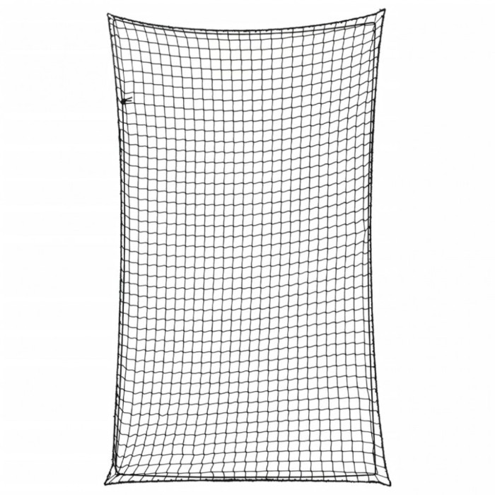vidaXL Plasă de remorcă cu funie elastică, negru, 5x3 m, PP