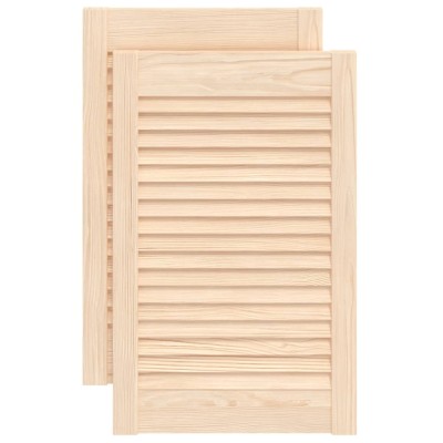 Usi de dulap design lambriu 2 buc. 61,5x39,4 cm lemn masiv pin foto
