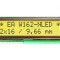 Afişaj LCD alfanumeric 16x2 galben-verde LED