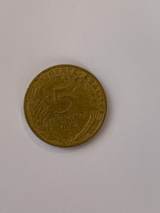 Moneda 5 CENTIMES - 5 CENTIMI - 1982 - Franta - KM 933 (91)