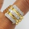 Splendid inel din aur 18 k si diamante naturale 0.54 ct - manopera absolut superba