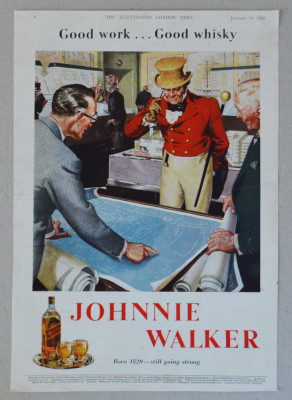 Reclama Johnnie Walker 1946 foto