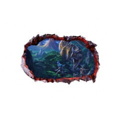 Sticker decorativ cu Dinozauri, 85 cm, 4403ST-1