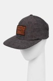 Levi&#039;s șapcă de baseball din catifea culoarea gri, cu imprimeu, 000A9-0004