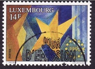 C265 - Luxemburg 1992 - Europa,1v.stampilat CTO