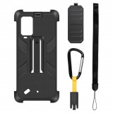 Carcasa de protectie multifunctionala anti-alunecare pentru Ulefone Power Armor 13 cu clema si carabina