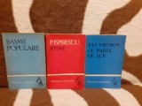 BASME POPULARE/BASME-PETRE ISPIRESCU/FAT FRUMOS CU PARUL DE AUR (3 VOL)