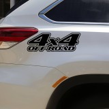 Cumpara ieftin Sticker autoadeziv pentru vehicule Off Road, model &quot;4x4 Off Road&quot;, dimensiune 29 x 11 cm, culoare Neagra, AVEX