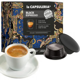 Cumpara ieftin Cafea Black Mio, 128 capsule compatibile Lavazza a Modo Mio, La Capsuleria