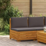 vidaXL Canapea de Grădină Din Mijloc Lemn Solid de Acacia Maro 42022436