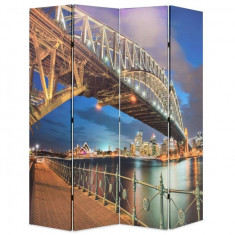 Paravan de camera pliabil, 160 x 180 cm, Sydney Harbour Bridge foto