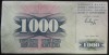 Bancnota 1000 DINARI - BOSNIA - HERTEGOVINA, anul 1992 * Cod 373 C
