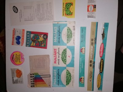 LOT 12 AMBALAJE VECHI ROMANESTI ALIMENTE foto