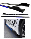 Prelungiri Praguri Auto Universale 210cm Negru Lucios/Albastru ALM Tuning Exterior