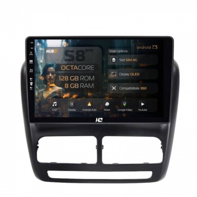 Navigatie Fiat Doblo (2010-2015) 8GB RAM Android 13 Octacore Slot Sim 4G DSP GPS Wi-FI Carplay Android Auto USB Bluetooth Waze Touchscreen 9 inch foto