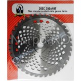 Disc circular cu dinti VIDIA 250x40Tx25.4mm pentru iarba, Micul fermier, GF-0085