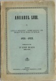 C9733N Anuarul LVIII al Liceului rom&acirc;nesc Andrei Șaguna din Brașov pe al 78-lea an școlar 1921-1922 publicat de dr Iosif Blaga, 1922, Brașov