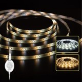 Bandă LED autocolantă cu senzor de mișcare, 3m, alb cald și rece, 60 LED-uri/m, 400 lumeni, CMCLASS