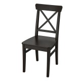 Scaun lemn pentru bucatarie, inaltime 91 cm, Negru