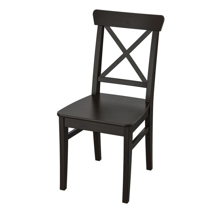 Scaun lemn pentru bucatarie, inaltime 91 cm, Negru