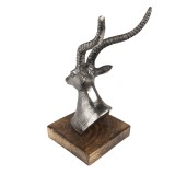 Cumpara ieftin Figurina Ren aluminiu lemn 12x11x21 cm