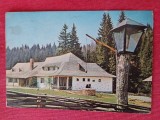 CPIB 23417 CARTE POSTALA - POIANA BRASOV. RESTAURANTUL &quot;SURA&quot;, CIRCULATA, 1987, STAMPILE, TIMBRU, FANTANA