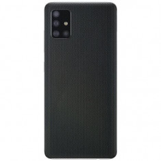 Set Folii Skin Acoperire 360 Compatibile cu Samsung Galaxy A51 (Set 2) - ApcGsm Wraps Matrix Black foto