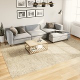vidaXL Covor pufos &quot;PAMPLONA&quot; cu fire &icirc;nalte, auriu modern, 240x340 cm