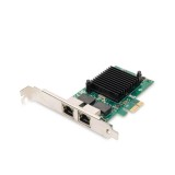 Placa de Retea Dual Port Digitus DN-10132, 2 x Rj-45 10/100/1000Mbps