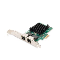 Placa de Retea Dual Port Digitus DN-10132, 2 x Rj-45 10/100/1000Mbps