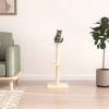 VidaXL Ansamblu de pisici cu st&acirc;lpi din funie de sisal, crem, 73 cm