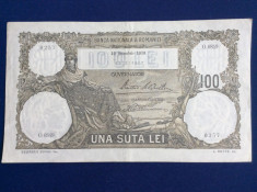 Bancnote Romania - 100 lei 1930 - seria O.6849 0257 (starea care se vede) foto