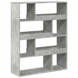 Cumpara ieftin Biblioteca, gri beton, 100x33x125,5 cm, lemn prelucrat