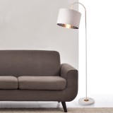 Lampadar Toledo W alb cu abajur inclinabil [lux.pro] HausGarden Leisure