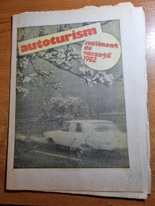 revista autoturism - supliment de vacanta - 1982