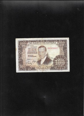 Spania 100 pesetas 1953 seria5630627 foto