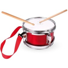Toba rosie, 21 CM cu 2 bete si ham pentru fanfare galerii sportive colindatori