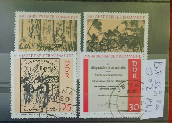 TS21 - Timbre serie DDR - 1971 Mi1655-58