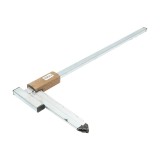 Clupa forestiera metalica 600 mm cu maner din lemn pentru masurare