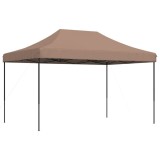 Cumpara ieftin Cort de petrecere pliabil Pop-Up, 440x292x315 cm, maro
