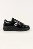 Karl Lagerfeld sneakers din piele KAPRI NFT culoarea negru, KL52573N