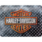 Placa metalica Harley-Davidson - Diamond Plate