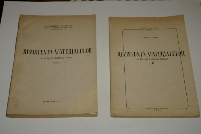 Rezistenta materialelor cu aplicatii in domeniul feroviar Teodorescu-Mocanu 1955