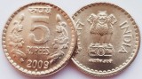 1726 India 5 Rupees 2009 km 373 UNC