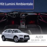 Lumini ambientale Audi Q3 2019-2023 set complet control telefon sau sistem original CarStore Technology