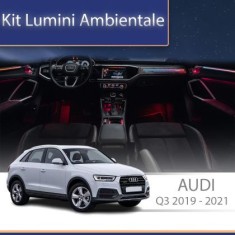 Lumini ambientale Audi Q3 2019-2023 set complet control telefon sau sistem original CarStore Technology