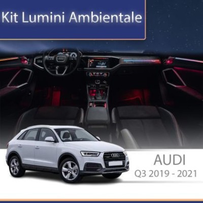 Lumini ambientale Audi Q3 2019-2023 set complet control telefon sau sistem original CarStore Technology foto